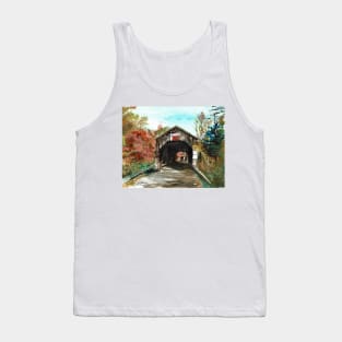 Trout Creek covered bridge #5 Moor's Mill, Waterford Tank Top